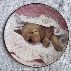 “ Do Not Disturb “ By Hamilton Collection, Golden Puppy Portraits Collections